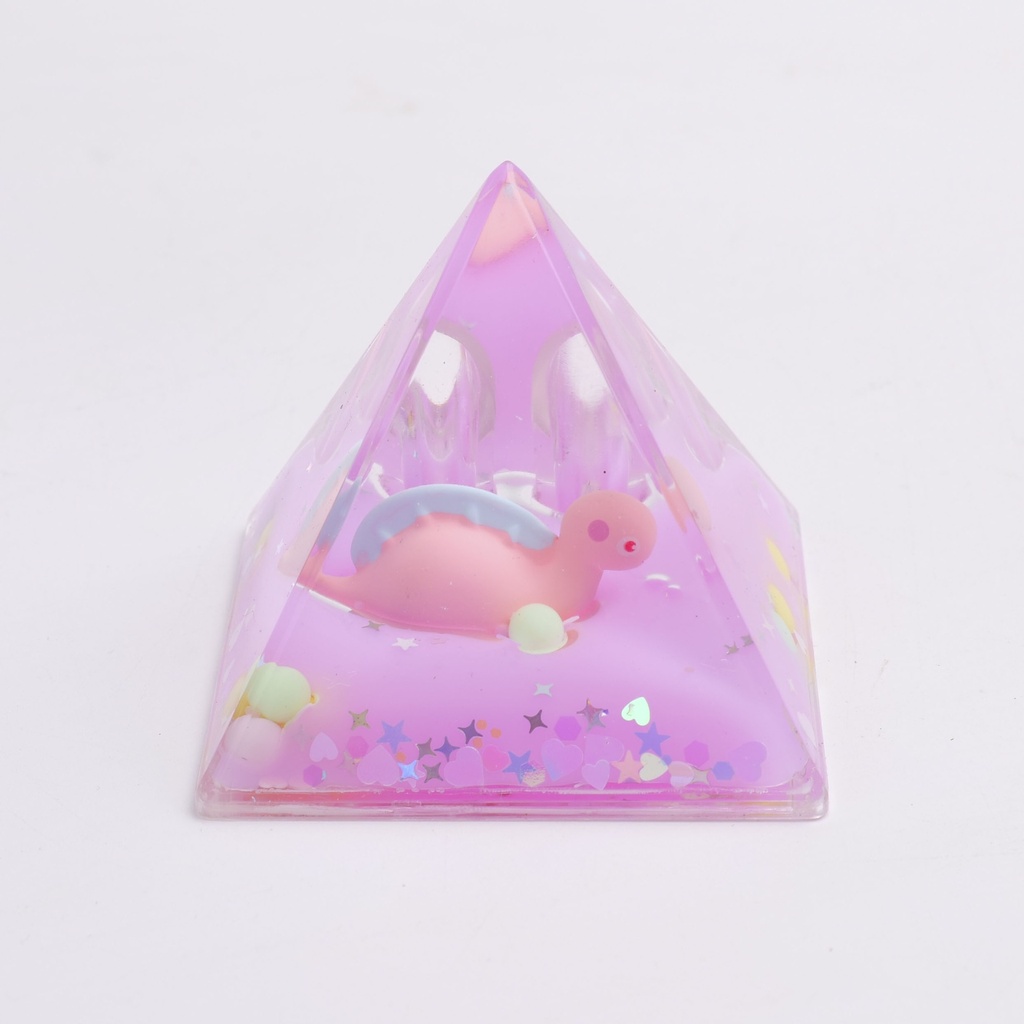 Pyramid-shaped Dinosaur Dripping Oil Decoration