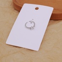 Heart-shaped Rhinestone Open Ring