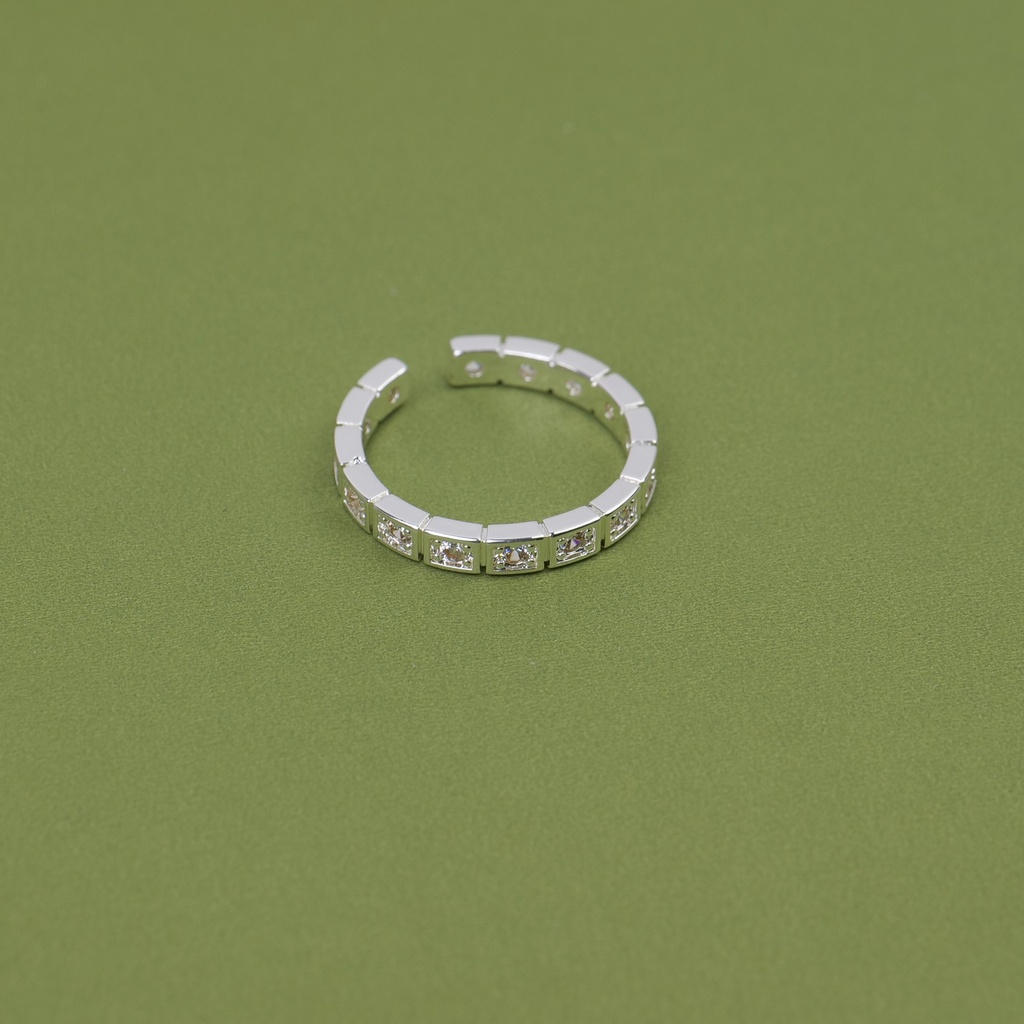 Silver Full Zirconia Ring