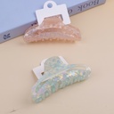 Semi-circular Acrylic Claw Clip