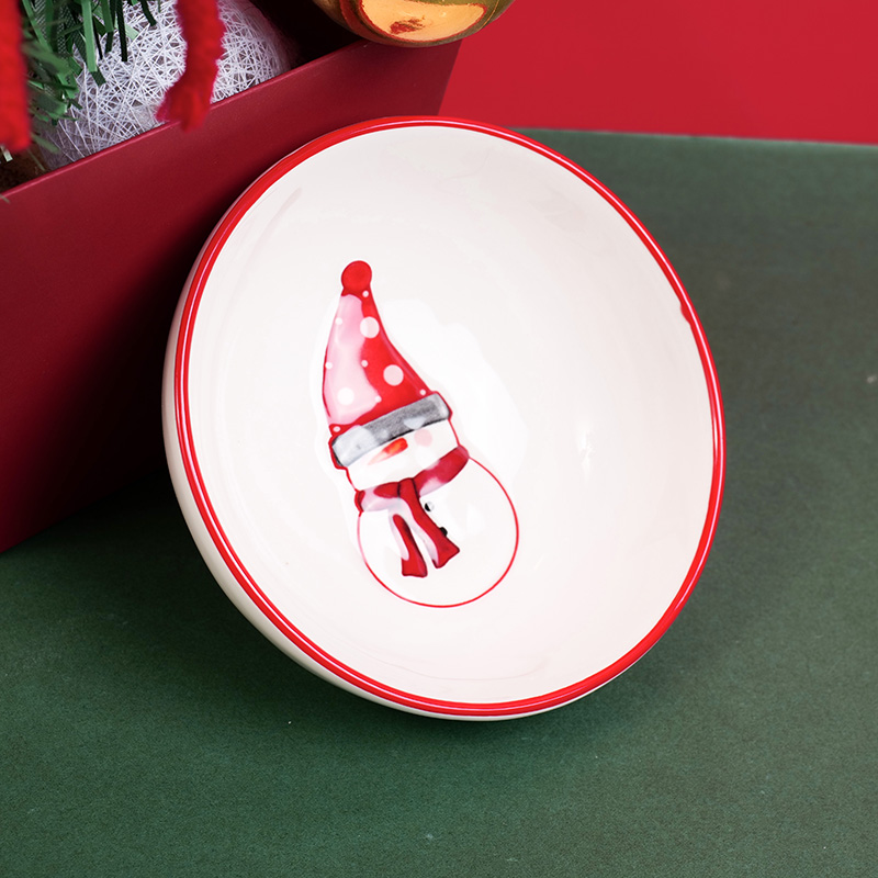 Christmas series snowman bowl 11cm