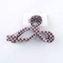 Plaid  Neck Tie Acrylic claw