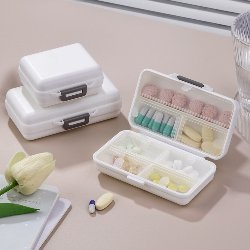 7-compartment rectangular pill box