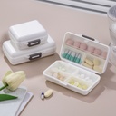 7-compartment rectangular pill box
