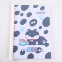 Cute dog with big nose loose-leaf coil notebook B5-horizontal lines inner pages