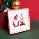 Christmas series santa square plate
