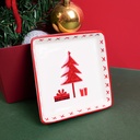 Christmas series christmas tree square plate