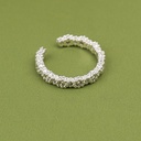 Silver Full Zirconia Flower Ring