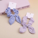 Striped Series Bowknot Hair Tie