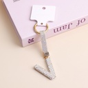 Letter V Keychain