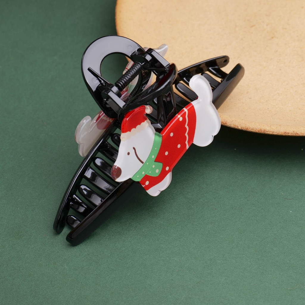 Christmas Series Dog Acrylic Claw Clip