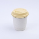 Simple leather mug - White