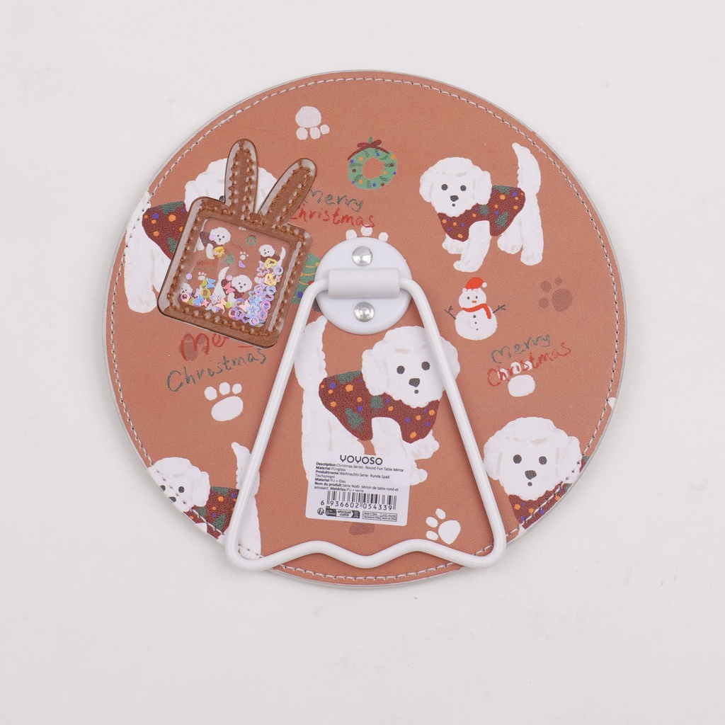 Christmas Series - Round Fun Table Mirror