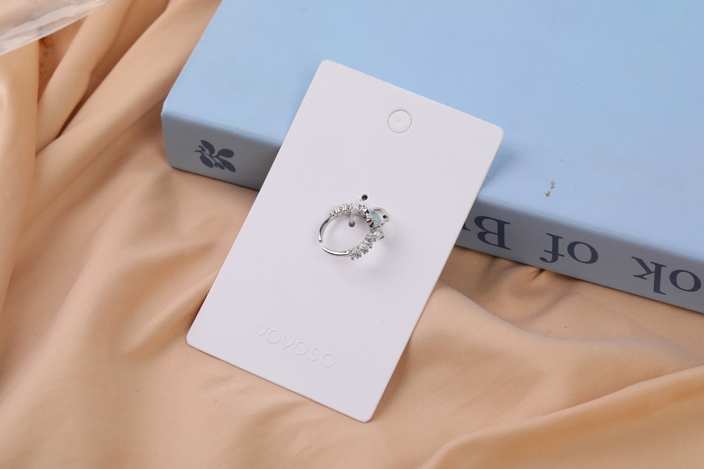 Silver Glacier Blue Star Ring
