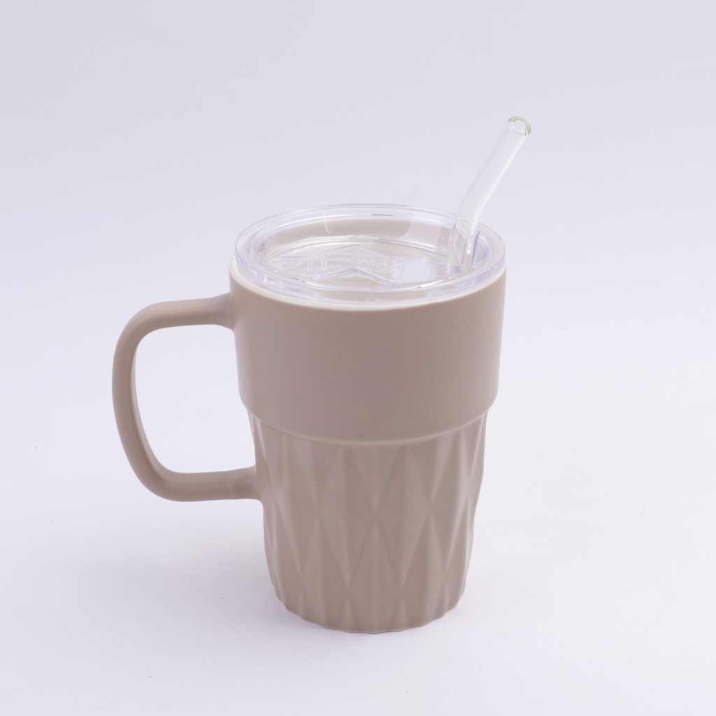Creative Simple mug 420ml- Light grey