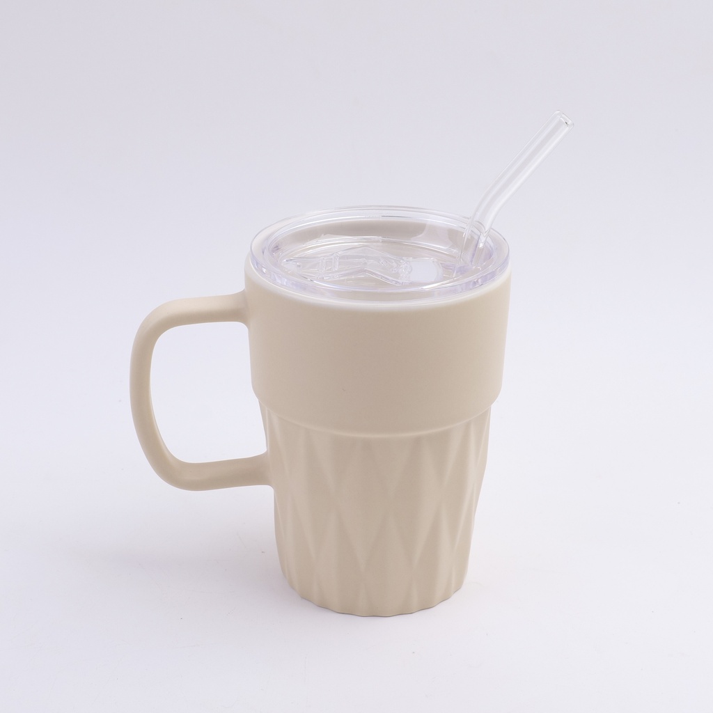 Creative simple mug 420ml- beige
