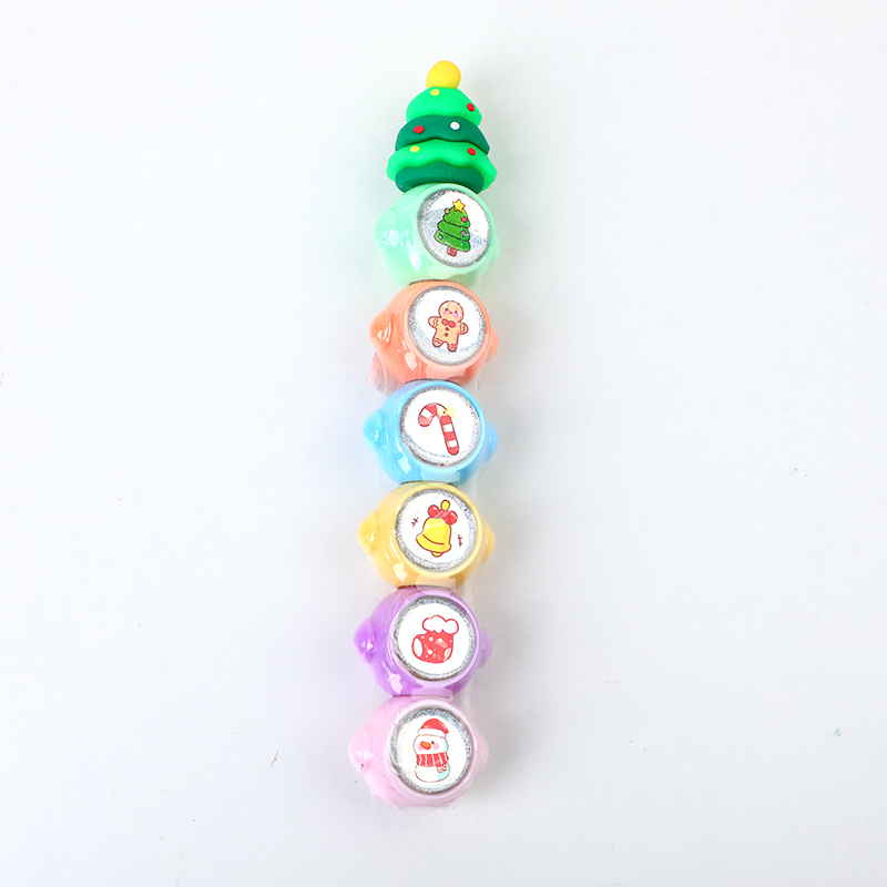 Christmas park highlighter with 6 balls