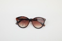 Retro round frame sunglasses with leopard print