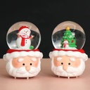 Christmas Series - Santa Claus-shaped Crystal Ball (including batteries) 65#