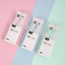 MAO-20Y 2.4A High quality siliconeTYPE-C USB cable with lamp-light blue