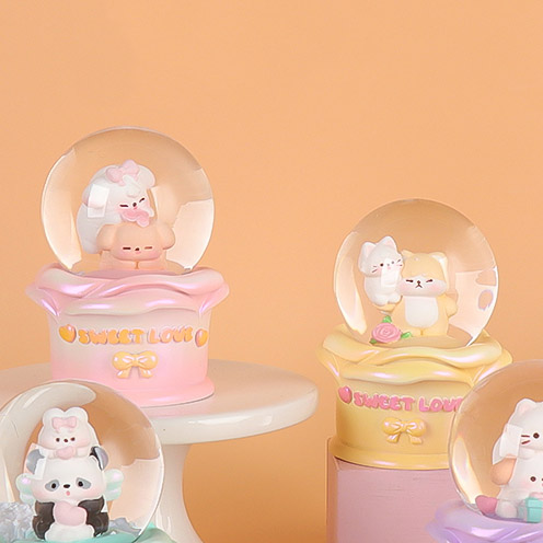 Lovely Animal Series Crystal Ball with Light (including electronics) 65#