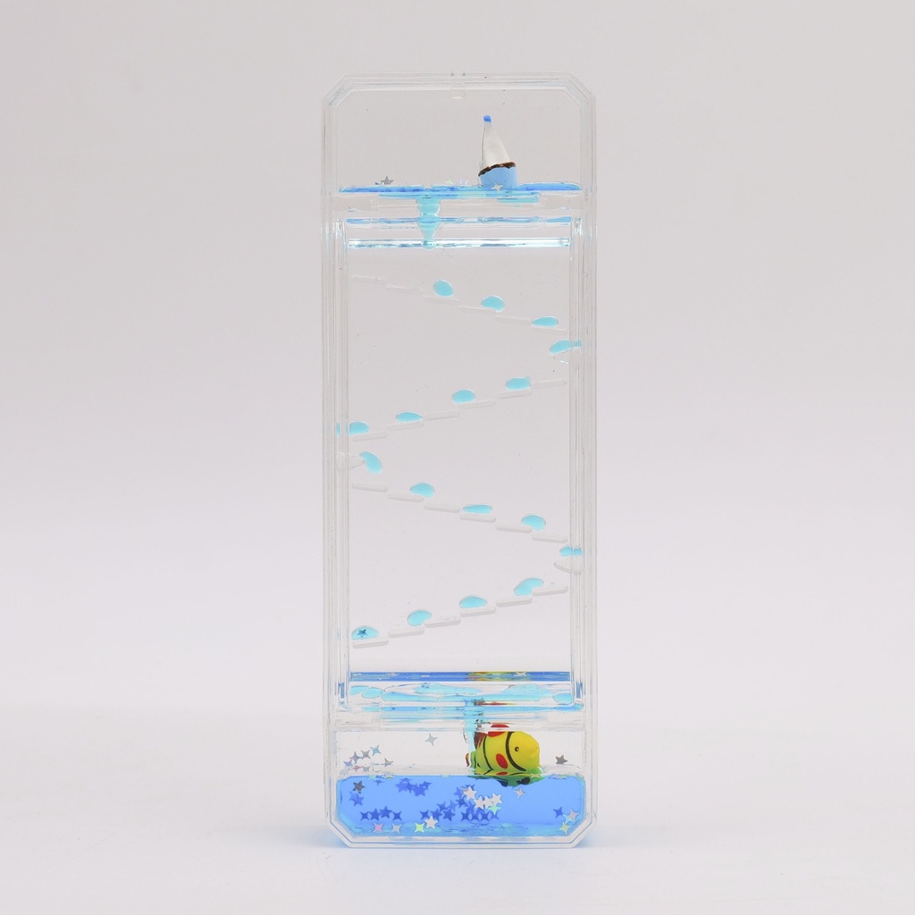 Blue Water Rectangular Boat Oil-dripping Ornament