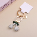 Cherry Keychain - White