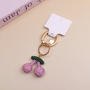 Cherry Keychain - Pink