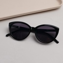 Large Cat-Eye Ladies' Sunglasses - Black