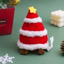 Christmas Small Conical Christmas Tree Ornament - Red