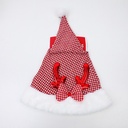 Christmas series plaid bowknot hat
