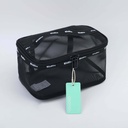 Nylon Yarn Quadrilateral Bucket Bag 