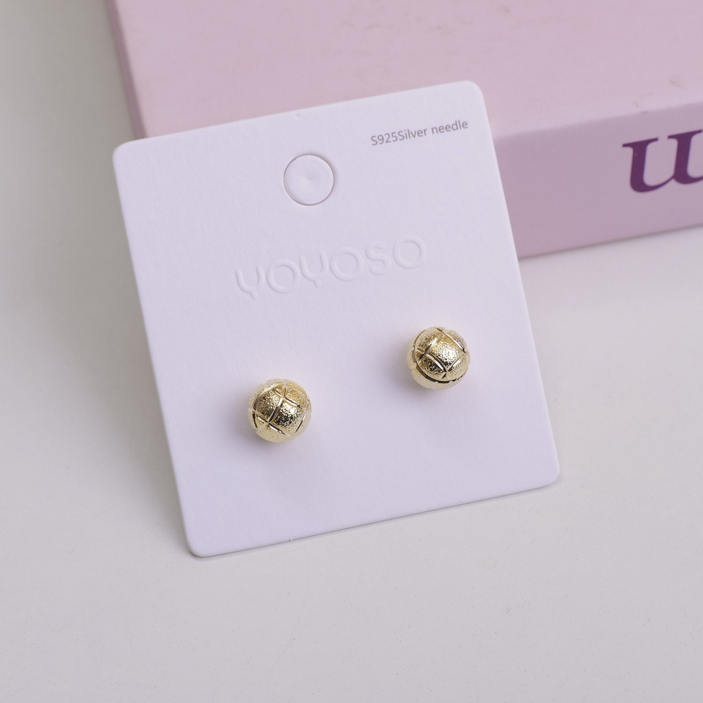 Metal Ball Stud Earrings