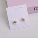 Metal Ball Stud Earrings