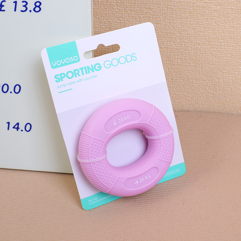 Pink gripping strength ring (grip strength 20-25 kg)
