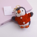 Joyful Penguin Plush Keychain