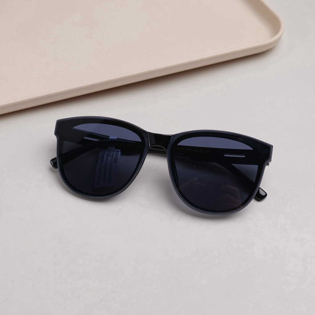 Classic and Casual Ladies' Sunglasses - Black Frame and Black Lenses