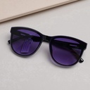 Classic and Casual Ladies' Sunglasses - Black Frame + Double Gray Lenses