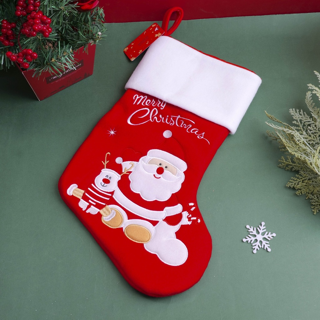 Christmas boots - fawn pattern