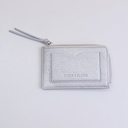 Silver series abrasive leather card bag