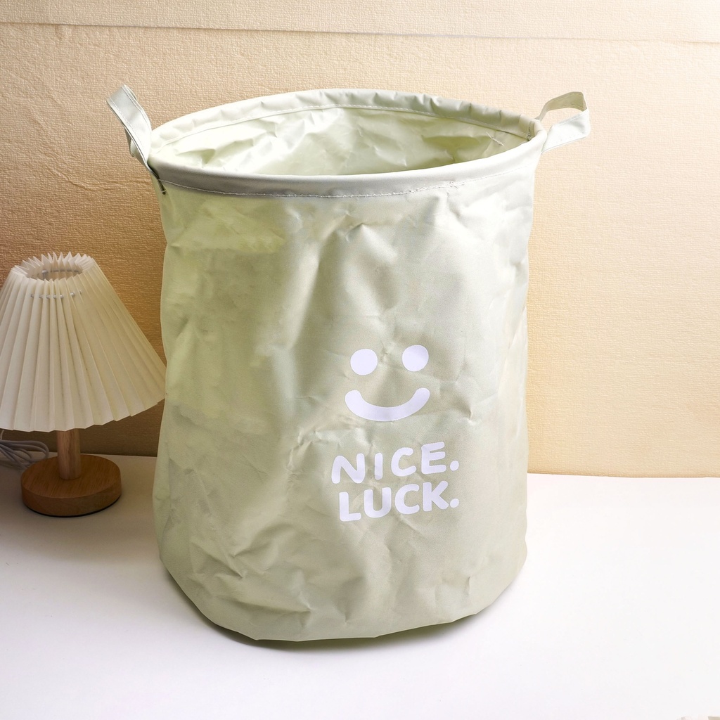 Desktop round barrel waterproof storage basket