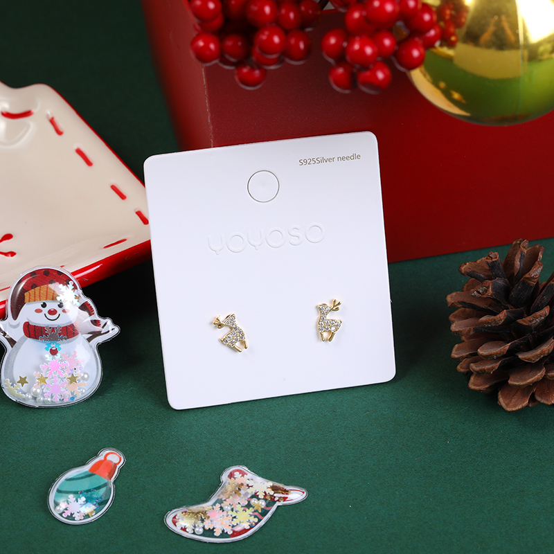 Christmas series deer stud earrings