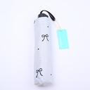 Lace bow tri-fold umbrella