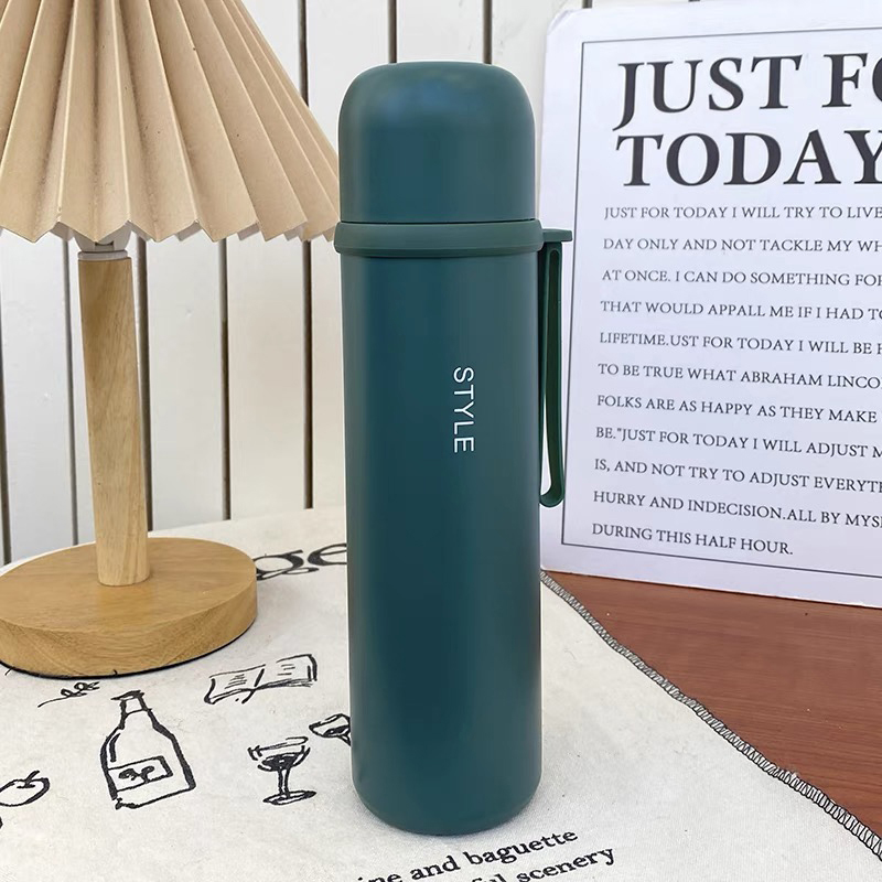 Fresh and elegant bullet vacuum cup 450ml-green