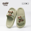 TEDDY ISLAND Series Ladies' Slippers Size 40-41 Green