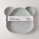 Little bear dinner plate-grey
