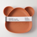 Little bear dinner plate-khaki