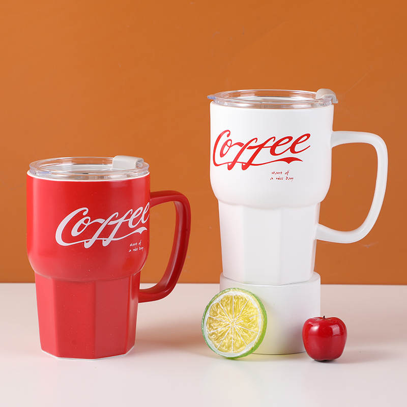 Simple coffee ceramic cup-500ml