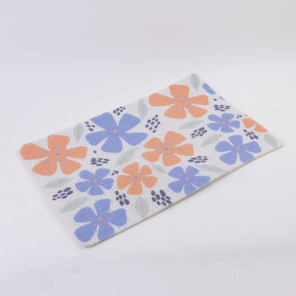 Flower dance wire loop floor mat