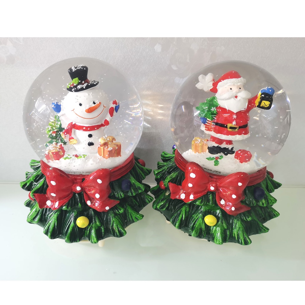 Christmas Series - Snow Globe with Lights and Music Size 80# (Battery Not Included) - 5